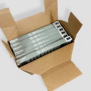 6 Pack Filtrete 12x20x1 Air Filter Clean Living Basic Dust 3M Open Box